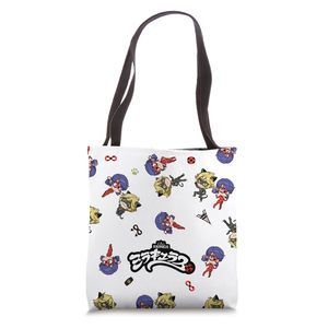 Ladybug Cat Noir Manga Pattern Tote Bag :v